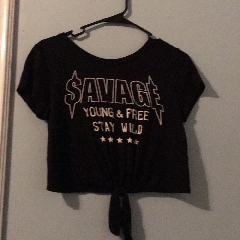 black crop top